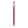 Frixion Colorsticks Erasable Gel Pen, Stick, Fine 0.7 Mm, Red Ink, Red Barrel, Dozen