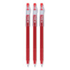 Frixion Colorsticks Erasable Gel Pen, Clipless Stick, Fine 0.7 Mm, Red Ink, Red Barrel, Dozen