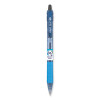 B2p Bottle-2-Pen Recycled Ballpoint Pen, Retractable, Medium 1 Mm, Black Ink, Translucent Blue Barrel, Dozen