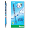 B2p Bottle-2-Pen Recycled Ballpoint Pen, Retractable, Medium 1 Mm, Black Ink, Translucent Blue Barrel, Dozen