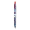 B2p Bottle-2-Pen Recycled Ballpoint Pen, Retractable, Fine 0.7 Mm, Red Ink, Translucent Blue Barrel, Dozen