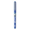 Vball Liquid Ink Rollerball Pen, Stick, Extra-Fine 0.5 Mm, Blue Ink, Blue/Clear Barrel, Dozen
