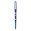 Vball Liquid Ink Rollerball Pen, Stick, Extra-Fine 0.5 Mm, Blue Ink, Blue/Clear Barrel, Dozen