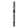 Vball Liquid Ink Rollerball Pen, Stick, Extra-Fine 0.5 Mm, Black Ink, Black/Clear Barrel, Dozen