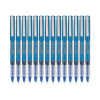 Precise V5 Rollerball Pen, Stick, Extra-Fine 0.5 Mm, Blue Ink, Blue/Clear Barrel, Dozen