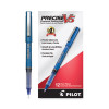 Precise V5 Rollerball Pen, Stick, Extra-Fine 0.5 Mm, Blue Ink, Blue/Clear Barrel, Dozen