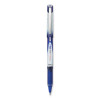 Vball Grip Liquid Ink Rollerball Pen, Stick, Extra-Fine 0.5 Mm, Blue Ink, Blue/White Barrel, Dozen