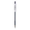 G-Tec-C Ultra Gel Pen, Stick, Ultra-Fine 0.4 Mm, Black Ink, Clear/Black Barrel, Dozen