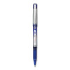 Vball Grip Liquid Ink Rollerball Pen, Stick, Fine 0.7 Mm, Blue Ink, Blue/Silver Barrel, Dozen