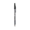 Better Ballpoint Pen, Stick, Medium 1 Mm, Black Ink, Smoke Barrel, Dozen