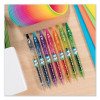 B2p Bottle-2-Pen Recycled Gel Pen, Retractable, Fine 0.7 Mm, Assorted Ink And Barrel Colors, 5/Pack