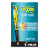 Frixion Light Erasable Highlighter, Yellow Ink, Chisel Tip, Yellow/Black Barrel, Dozen