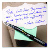 Varsity Fountain Pen, Medium 1 Mm, Purple Ink, Clear/Black/Purple Barrel
