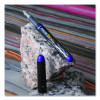 Varsity Fountain Pen, Medium 1 Mm, Purple Ink, Clear/Black/Purple Barrel