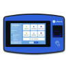 Biometric Fingerprint Touch Tablet Time Clock System, Unlimited Employees, Black/Blue