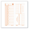 Time Clock Cards For Pk1100 Time Clock, Two Sides, 3.38 x 8.25, 100/Pack