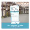 Pay-To-Punch Time Card For Sb1200 Time Clock, Two Sides, 3.38 x 7.38, 100/Pack
