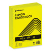 Color Cardstock, 65 Lb Cover Weight, 8.5 x 11, Lemon Yellow, 250/Ream