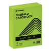 Color Cardstock, 65 Lb Cover Weight, 8.5 x 11, Emerald Green, 250/Ream