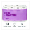 Ultra Soft Two-Ply Standard Toilet Paper, Septic Safe, White, 154 Sheets/Roll, 16 Rolls/Pack