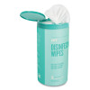 Disinfecting Wipes, 7 x 8, Fresh, White, 75 Wipes/Canister