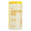 Disinfecting Wipes, 7 x 8, Lemon, White, 75 Wipes/Canister