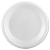 Foam Dinnerware, Plate, 9" Dia, White, 25/Pack, 20 Packs/Carton