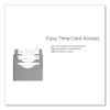 Time Card Rack, 10 Pockets, Plastic, Light Gray