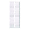 Time Card Rack, 40 Pockets, Plastic, Light Gray