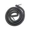 Coiled Telephone Cord, Plug/Plug, 25 Ft, Black