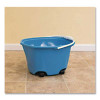Ez-Glide Bucket On Wheels, 5 Gal, Blue