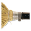 Bulldozer Heavy-Duty Outdoor Broom, Natural-Fiber Bristles, 54" Overall Length, Black/Natural