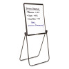 Ultima Presentation Easel, 27" x 34", White Surface, Black Metal Frame