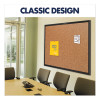 Classic Series Cork Bulletin Board, 48" x 36", Tan Surface, Black Aluminum Frame