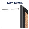 Classic Series Cork Bulletin Board, 48" x 36", Tan Surface, Black Aluminum Frame