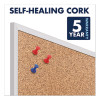 Classic Series Cork Bulletin Board, 96" x 48", Tan Surface, Anodized Aluminum Frame