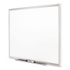 Classic Series Porcelain Magnetic Dry Erase Board, 60" x 36", White Surface, Satin Aluminum Frame
