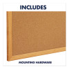 Classic Series Cork Bulletin Board, 96" x 48", Tan Surface, Oak Finished Fiberboard (Mdf) Frame