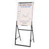 Futura Dry Erase Presentation Easel, 26" x 35", White Surface, Black Steel Frame