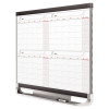 Prestige 2 Magnetic Total Erase Four-Month Calendar, 36" x 24", White Surface, Graphite Gray Fiberboard/Plastic Frame