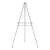 Aluminum Heavy-Duty Display Easel, 38" To 66" Tall, Silver, Supports Up To 45 Lb