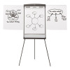 Magnetic Dry Erase Easel, 27" x 35", Graphite Surface, Graphite Gray Plastic Frame