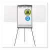 Magnetic Dry Erase Easel, 27" x 35", Graphite Surface, Graphite Gray Plastic Frame