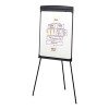 Magnetic Dry Erase Easel, 27" x 35", Graphite Surface, Graphite Gray Plastic Frame
