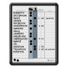 Employee In/Out Board, Personnel In/Out Tracking Chart, 11" x 14", White/Gray Surface, Black Plastic Frame