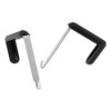 Adjustable Cubicle Hangers, For 1.5" To 3" Thick Partition Walls, Aluminum/Black, 2/Set