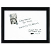 Home Decor Magnetic Dry Erase Board, 23" x 17", White Surface, Black Wood Frame