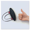 Magnetic 2-In-1 Eraser, 6.5" x 2" x 1.38", Black