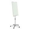 Infinity Glass Mobile Presentation Easel, 36" x 24", White Surface, Black/Gray Metal/Plastic Frame