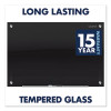 Infinity Magnetic Glass Marker Board, 36" x 24", Black Surface